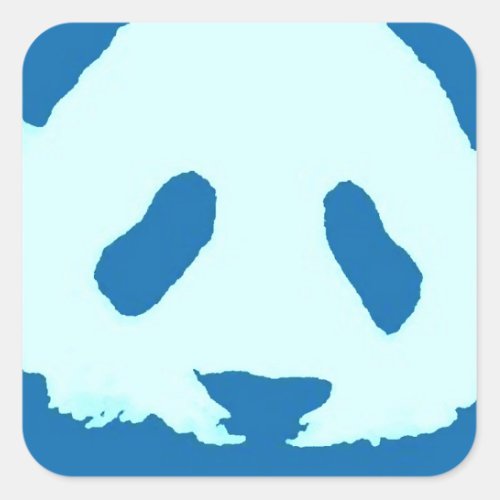 Baby Panda Square Sticker