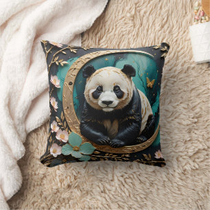 Baby Panda  Throw Pillow