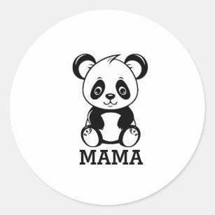 baby panda wedding funny panda bear classic round sticker