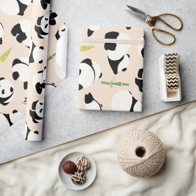 Baby Panda Wrapping Paper Sheets (Crafts)