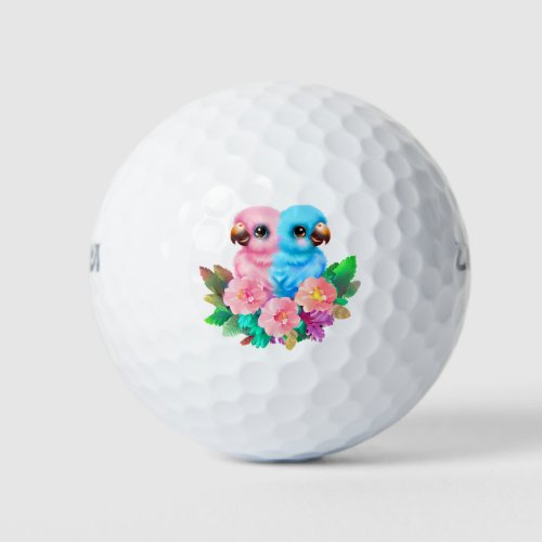 Baby Parrot Twins Golf Balls