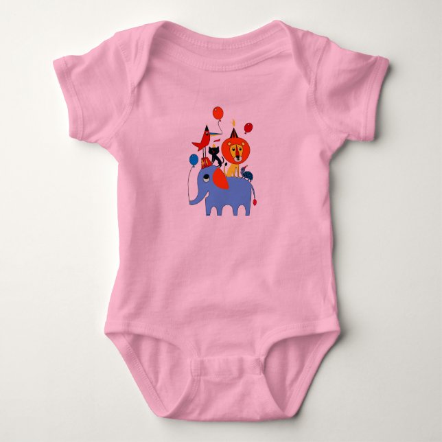Baby Party Animal Bodysuit (Front)