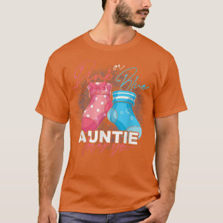 Baby Party Aunt Gender Reveal Party Auntie Gender  T-Shirt