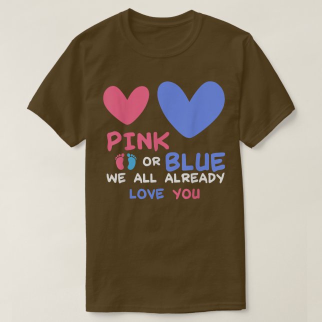 Baby Party We All Already Love You Baby Shower Gen T-Shirt (Design Front)
