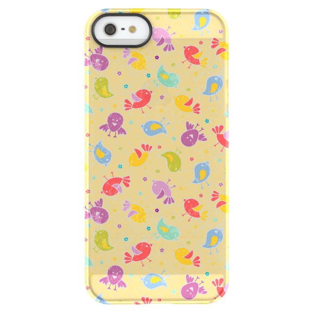 Baby pattern with cute birds uncommon iPhone case (Back)