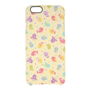 Baby pattern with cute birds clear iPhone 6/6S case