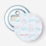 baby pattern with teddy bear bottle opener