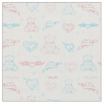 baby pattern with teddy bear fabric
