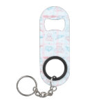 baby pattern with teddy bear keychain bottle opener