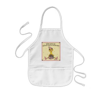 Baby Peahen Fancy As Grandma Kids' Apron by creationhrt at Zazzle