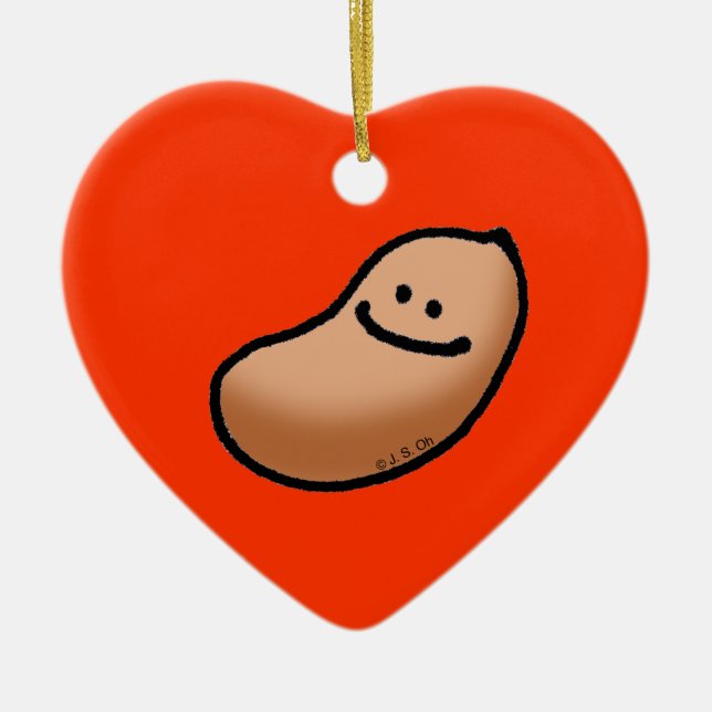 Baby peanut ceramic ornament (Front)