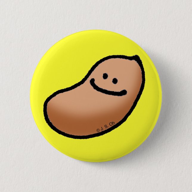 Baby peanut pinback button (Front)