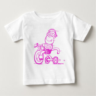 Baby Pedalling Monkey Tricycle Baby T-Shirt