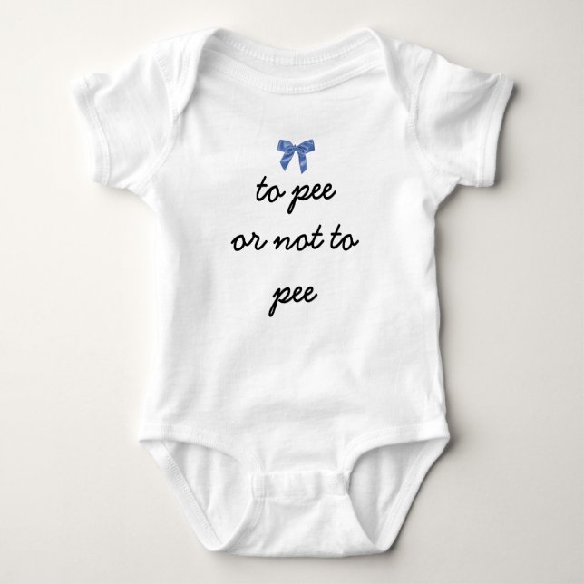 baby pee poo bodysuit (Front)
