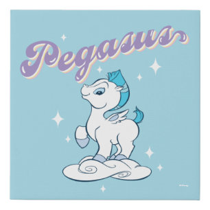 Baby Pegasus Faux Canvas Print
