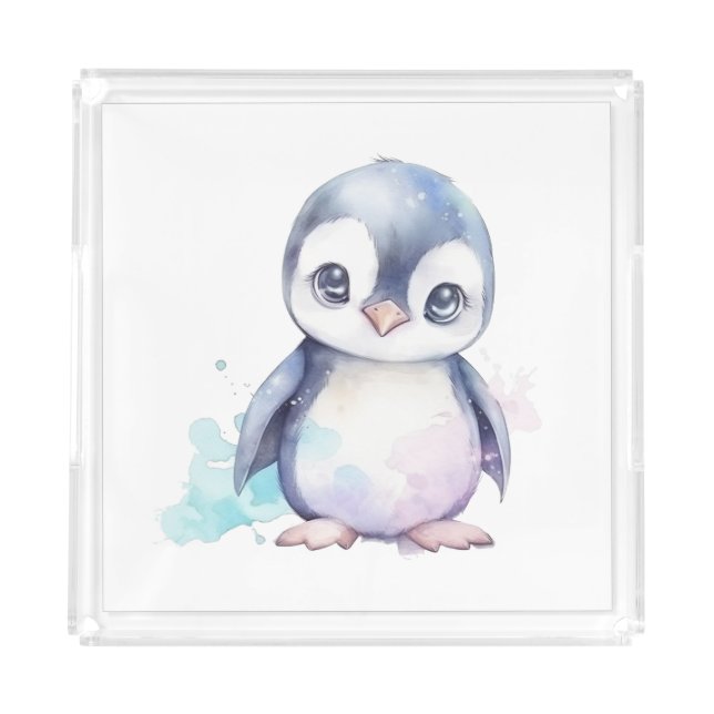 Baby Penguin Acrylic Tray (Front)