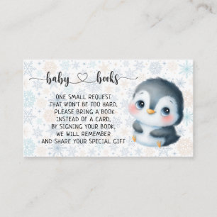Baby Penguin Baby Shower I Birthday Enclosure Card