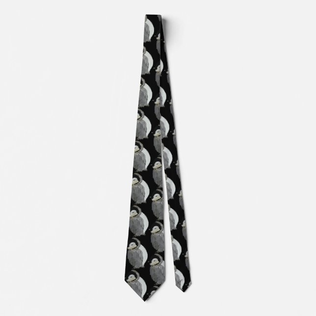 Baby penguin Birds Neck Tie (Front)