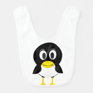 Baby penguin cartoon bib