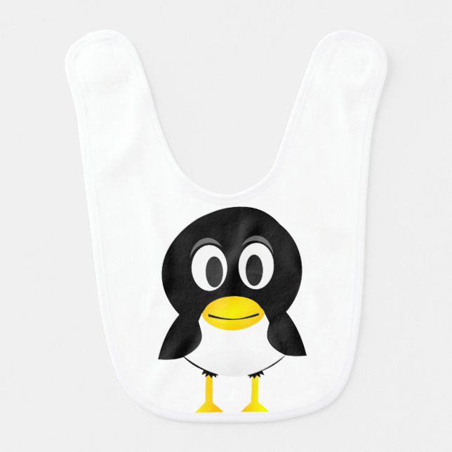 Baby penguin cartoon bib (Front)