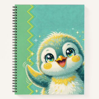 Baby Penguin Cheer Notebook