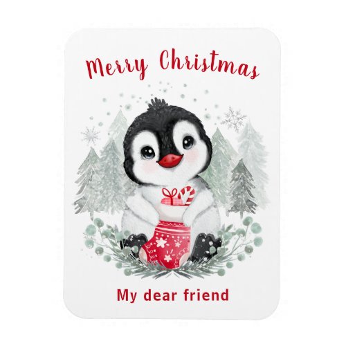 Baby Penguin Cute Christmas Flexible Magnet