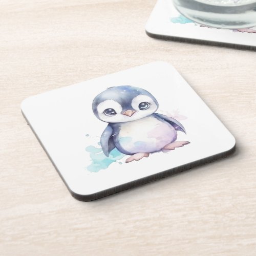 Baby Penguin Hard plastic coaster