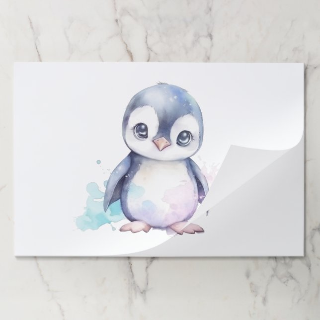 Baby Penguin Large Tearaway Place Mats (Folded)