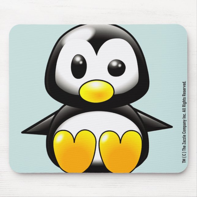 Baby Penguin Mousepad (Front)