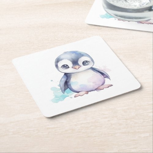 Baby Penguin Paper Coaster