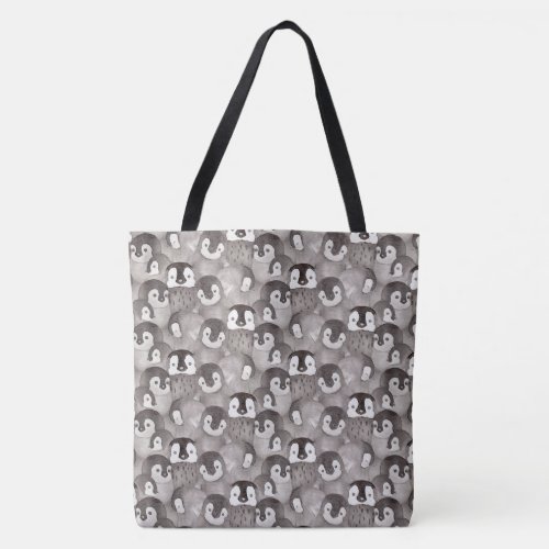 Baby Penguin Pattern  Tote Bag