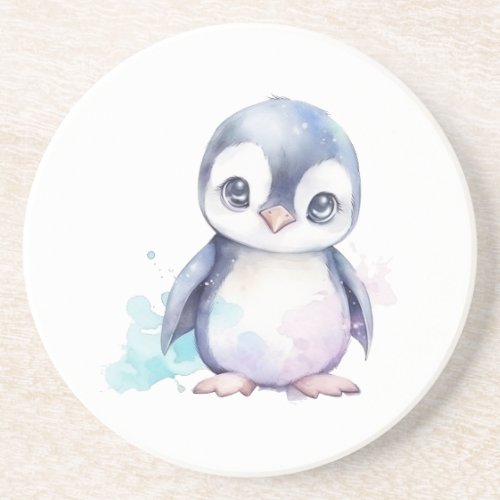 Baby Penguin Sandstone Coaster