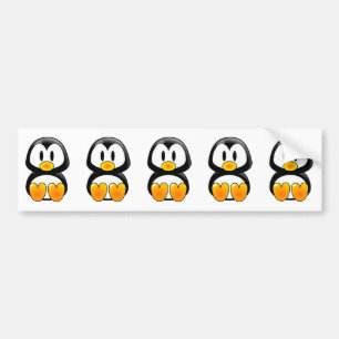 baby penguin tux bumper sticker