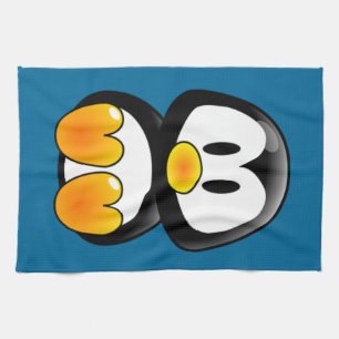 baby penguin tux kitchen towel
