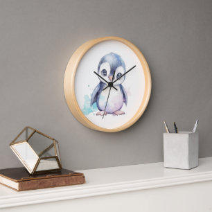 Baby Penguin Wall Clock