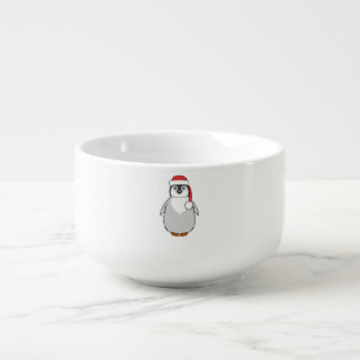 Baby Penguin with Red Santa Hat Soup Mug