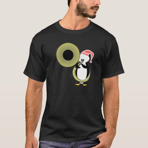 Baby Penguin with Tuba T_Shirt