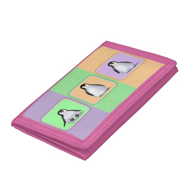 Baby Penguins Tri-fold Wallet (Bottom)