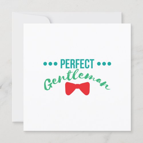 Baby Perfect Gentleman Boy Newborn _ Gift Idea Invitation