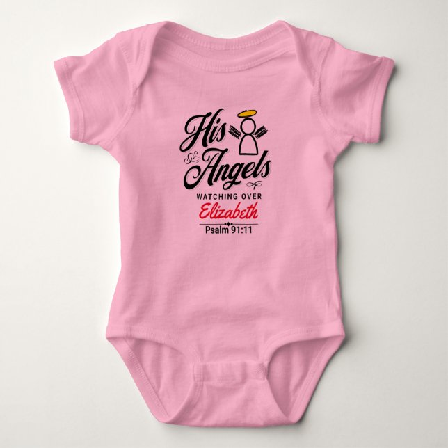 Baby Personalized Scripture Promise Outfit Baby Bodysuit (Front)