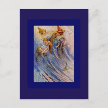 Baby Peter And The Mermaids Postcard by dmorganajonz at Zazzle