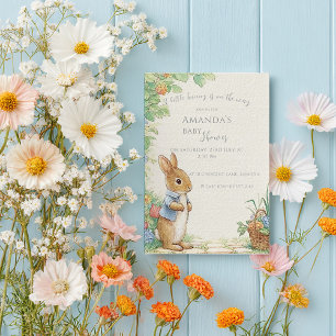 Baby Peter Rabbit Garden Baby Shower Invitation