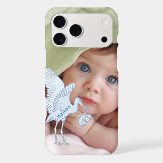 Baby Photo Baby Blue Stork iPhone 17 Pro Max Case