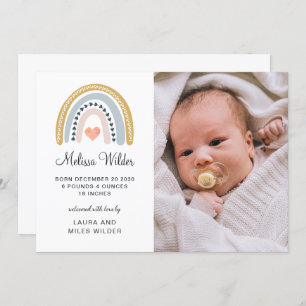 Baby Photo Birth Announcement