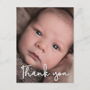 Baby Photo Birth Announcement Portrait Thank You Postcard