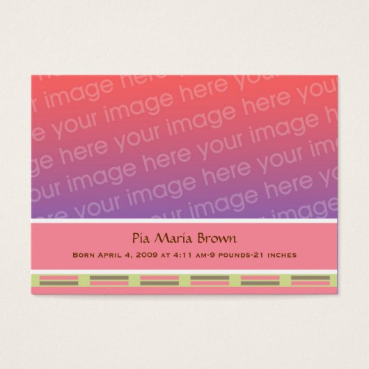 Baby Photo Birth Announcements (Front)