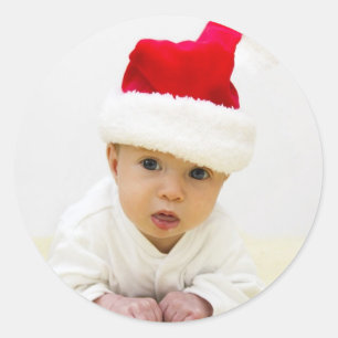 Baby Photo Christmas Sticker