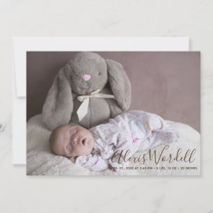 Baby Photo Collage Birth Announcement Script