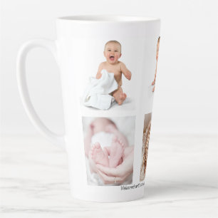 Baby Photo Collage Latte Mug