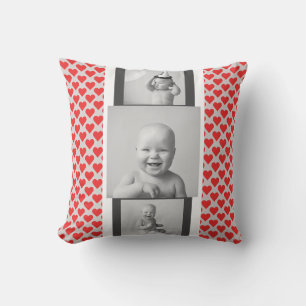 Baby Photo Collage Throw Pillow - Contemporary
